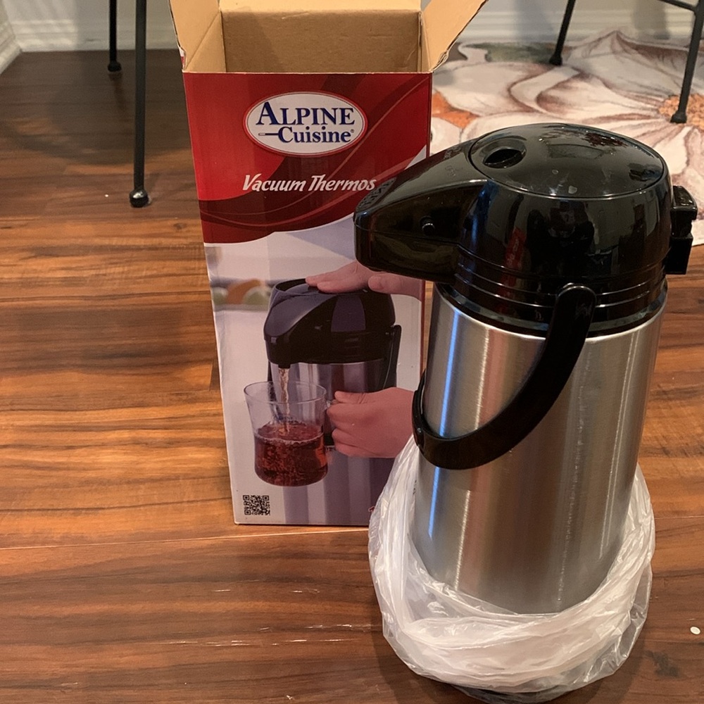 New Alpine Cuisine Stainless Steel Thermos Vacuum 1.9-L